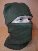 Новая флисовая балаклава,подшлемник,баф,шарф-труба,шапка-маска / Темно-зеленая