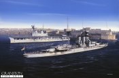HMS Barham with HMS Eagle in Valetta Harbour in Malta during the 1930s.jpg