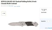 Нож M-Tech MT433 / нож выживания / спасательный