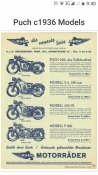 Бардачек  PUCH P 800,  VL 500, S 4.  И тд. 1934- 38. г.