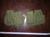 Два сдвоенных подсумка под гранаты олива молле