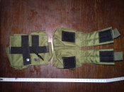Два сдвоенных подсумка под гранаты олива молле