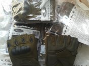 Тактические перчатки Oakley олива беспалые размер М