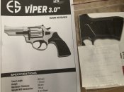 Револьвер Ekol Viper 3.0 Black под потрон Флобера 4мм