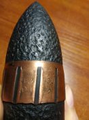 Снаряд 38мм,высота 95мм