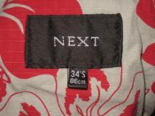 Лот № А2501 Камуфлированные брюки фирмы Next р.34"S 86cm