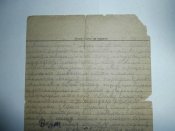 Письмо с фронта в город Славянск Сталинской ( Донецкой ) области . 1944 год .