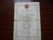 Свидетельство об окончании школы за 1937 год .