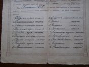 Свидетельство об окончании техникума в 1939 году .