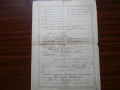 Свидетельство об окончании техникума в 1939 году .