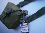 Фляга US bottle 1,89 л армейская американского типа с чехлом, тёмно-зелёная MFH Германия.