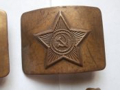 4 бляхи - пряжки Советского солдата .