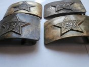 4 бляхи и 4 ремня  Советского солдата .