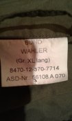 Куртка техническая Bund Wahler (XL) (Германия)