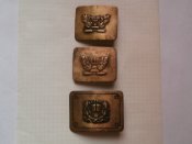 3 пряжки - бляхи школьника ранние Советы .