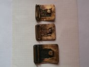3 пряжки - бляхи школьника ранние Советы .