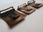 3 пряжки - бляхи школьника ранние Советы .