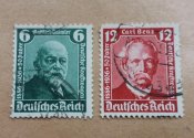 Почтовые марки, рейх (2 шт)