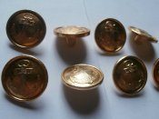 10 морских офицерских пуговиц из СССР .