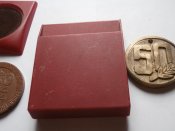 3 настольные медали НКМЗ им Ленина = 50 лет.