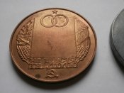 5 настольных медалей из СССР .