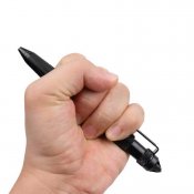 Тактическая ручка для самообороны с логотипом Laix. Black. Блиц.