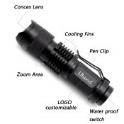 Фонарик портативный Litwood (CREE Q5 Waterproof LED ).Блиц.