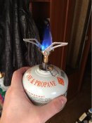Газовая мини горелка(одна из самых миниатюрных).Блиц.