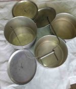 Набор больших судков из комплекта полевой кухни. Блиц.