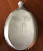 Немецкая послевоенная фляга с крышкой на войну