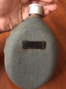 Немецкая послевоенная фляга с крышкой на войну