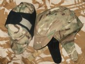 Шапка-ушанка MTP мембрана Gore-tex кепка мультикам на флисе мтп Британия