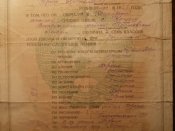 Свидетельство КНП об окончании семилетки в 1943 году в РСФСР.