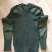 Шерстяной свитер ВС Британии, размер 100 (Jersey mans heavy olive green)