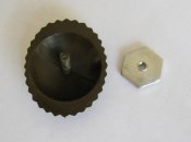 Кокарда офицерская - полевая = советская армия = винт - пластик