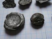 7 пломб с цинка  для патронов с лагеря НКВД им . И.Э. Якира