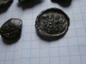 7 пломб с цинка  для патронов с лагеря НКВД им . И.Э. Якира