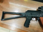 Карабин Маяк МКМ-072СБ АКМС 7,62х39 боковой приклад, обвесы FAB, коллиматорный  прицел Vector Optics