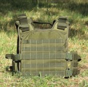 Плитоноска усиленная Олива Plate Carrier чехол на броник (1 шт.)