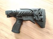 приклад c адаптером приклада fab defense m4 для свд с регулируемой щекой