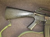 Макет штурмової гвитівкі Colt M16A1 з магазином ємністю 30 патронів.