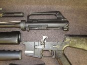 Макет штурмової гвитівкі Colt M16A1 з магазином ємністю 30 патронів.