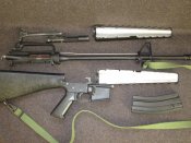 Макет штурмової гвитівкі Colt M16A1 з магазином ємністю 30 патронів.