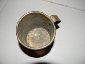 кружка саморобна,латунна.