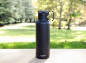 Фляга термос Sistema 600ml 12 часов нержавейка (черный)