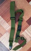 Ремень оружейный 3-х точечный тактический. Green. Блиц.