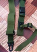 Ремень оружейный 3-х точечный тактический. Green. Блиц.