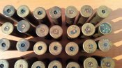 Латуные стреляные гильзы 12 кл. 35 штук и 2 шт 16 кл. всего 37 штук