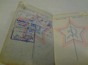 Военный билет на воздуш. стрелка-радиста самолетов с реактивными двигателями, учет. карт.