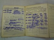 Военный билет на воздуш. стрелка-радиста самолетов с реактивными двигателями, учет. карт.